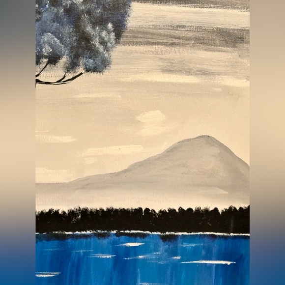 Handpainted art-girl on a swing - Picture 2 of 4